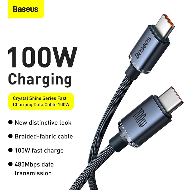 100W PD USB-C to USB-C Fast Charging Cable