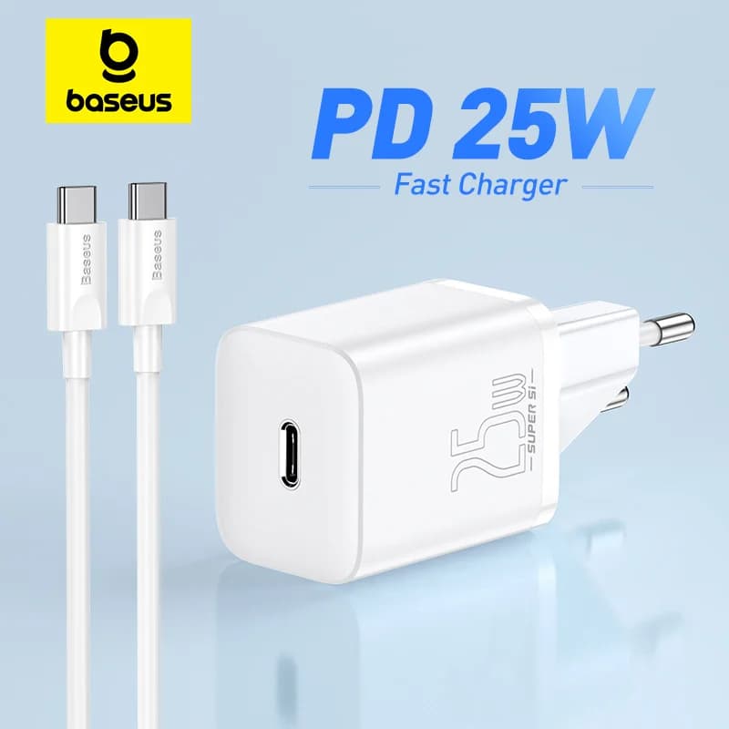 25W Portable USB-C PD Fast Charger for Phones