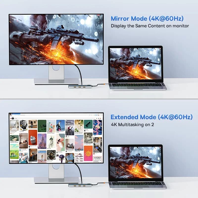 USB-C Hub with 4K HDMI, Ethernet, and 100W PD