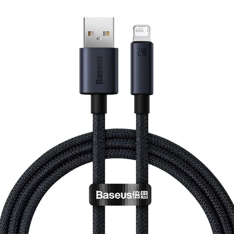 USB-A to Lightning Cable, 2.4A Fast Charging
