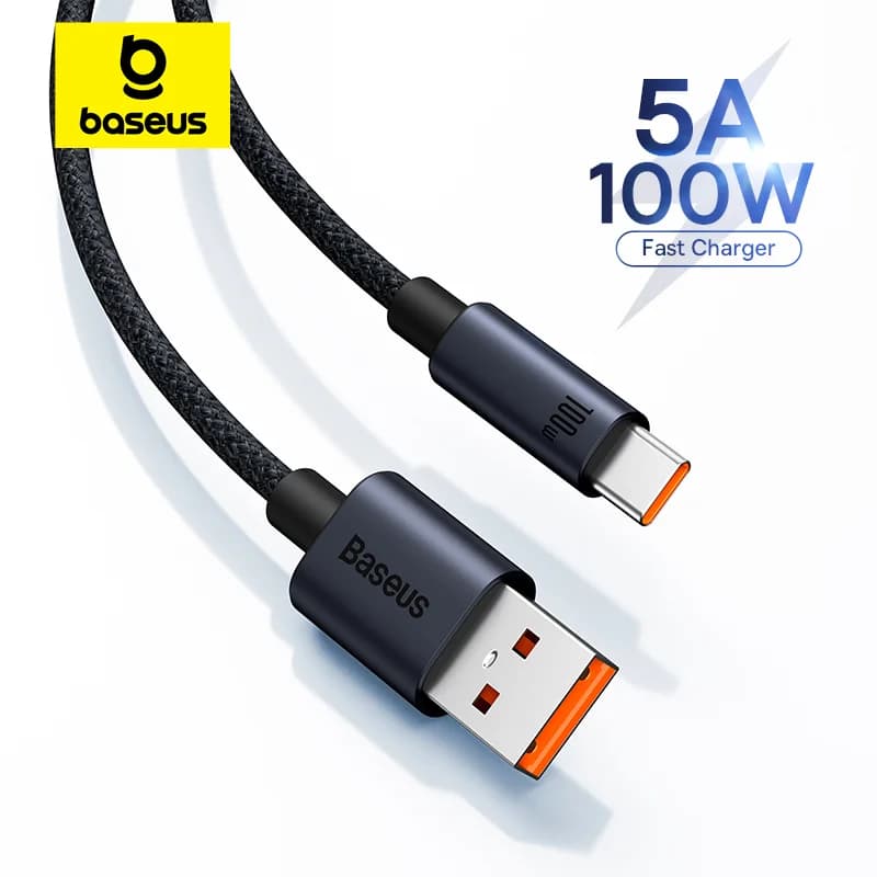 100W Quick Charge USB-C Fast Charging Cable for Android