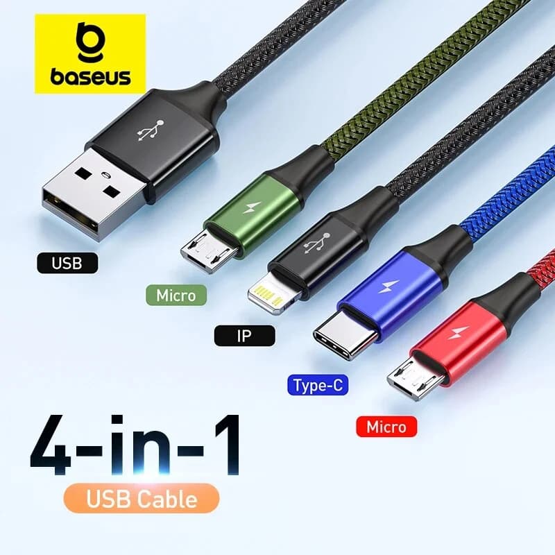 3-in-1 USB Charging Cable for Multiple Devices